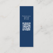 QR Code Foto Graduate Abschluss Name Telefonnummerkarte (Rückseite)