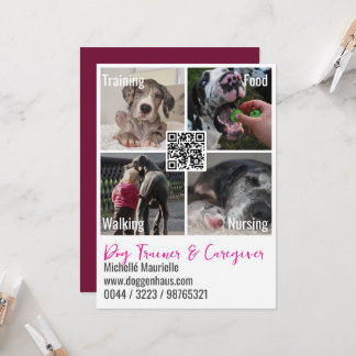 QR-Code Foto Great Dane   Einladung