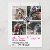 QR-Code Foto Great Dane   Einladung (Vorderseite)