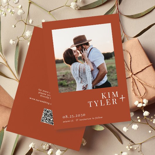 QR CODE Foto-Hochzeit Save The Date