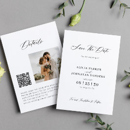 QR-Code Foto Hochzeit Save The Date