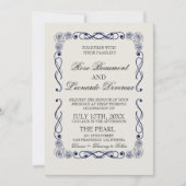 QR-Code Foto-Hochzeitseinladung | Elegant Boho Einladung (Vorderseite)