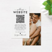 QR Code Foto Hochzeitskarte der Website (Schreibtisch)