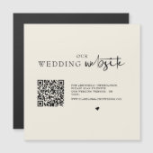 QR Code Foto Hochzeitskassette Magnetkarte (Vorne/Hinten)