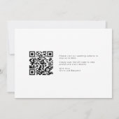 QR-Code-Foto Hochzeitssache Sichern des Datums Save The Date (Rückseite)