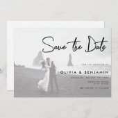 QR-Code-Foto Hochzeitssache Sichern des Datums Save The Date (Vorne/Hinten)