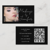 QR Code Foto Makeup-Bus Visitenkarte (Vorne/Hinten)