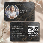 QR-Code, Foto, Marmor, Schwarz-Gold, Salon Visitenkarte<br><div class="desc">QR-Code,  Foto,  Salon,  Marmor,  Schwarz-Gold Visitenkarte Facebook,  Instagram & Pinterest. Ideal für Schminkkünstler,  Kosmetiker,  Friseure,  Fotografen,  Stylist,  Designer,  Nail & Lashes Künstler und vieles mehr.</div>