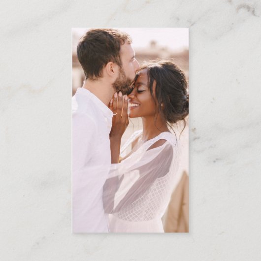 QR Code Foto Minimalistisch UAWG Wedding Website Begleitkarte (Rückseite)