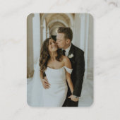 QR Code Foto Minimalistisch UAWG Wedding Website Begleitkarte (Rückseite)