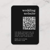QR Code Foto Minimalistisch UAWG Wedding Website Begleitkarte (Vorderseite)