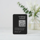 QR Code Foto Minimalistisch UAWG Wedding Website Begleitkarte (Stehend Vorderseite)