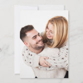 QR Code Foto Moderne Kalligrafie Hochzeit Einladung (Rückseite)