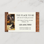 QR Code Foto Restaurant Business Card Visitenkarte (Rückseite)