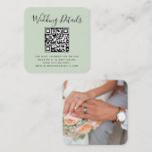 QR-Code Foto-RSVP Begleitkarte (Vorne/Hinten)