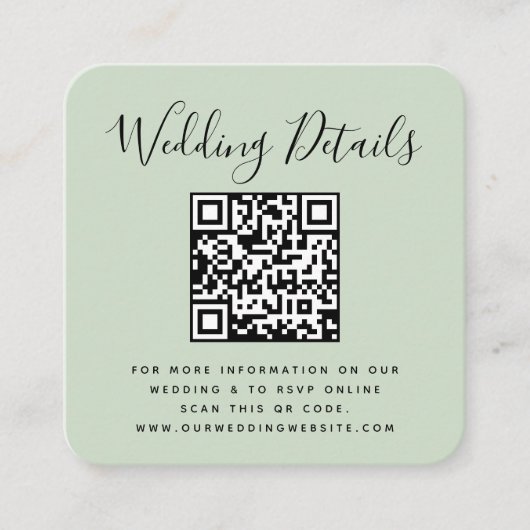 QR-Code Foto-RSVP Begleitkarte (Vorderseite)
