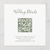 QR-Code-Foto-RSVP Menükarte (Rückseite)