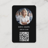 QR-Code, Foto, Salon Visitenkarte (Vorderseite)