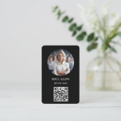 QR-Code, Foto, Salon Visitenkarte (Stehend Vorderseite)
