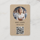 QR-Code, Foto, Salon Visitenkarte (Vorderseite)