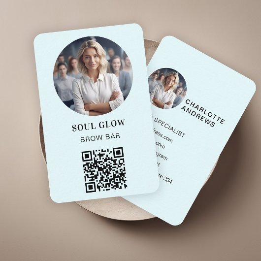 QR-Code, Foto, Salon Visitenkarte