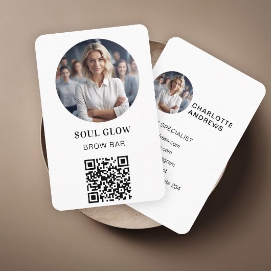 QR-Code, Foto, Salon Visitenkarte