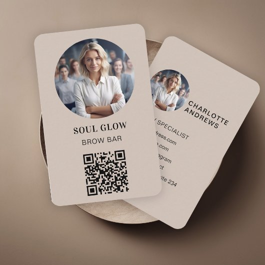 QR-Code, Foto, Salon Visitenkarte