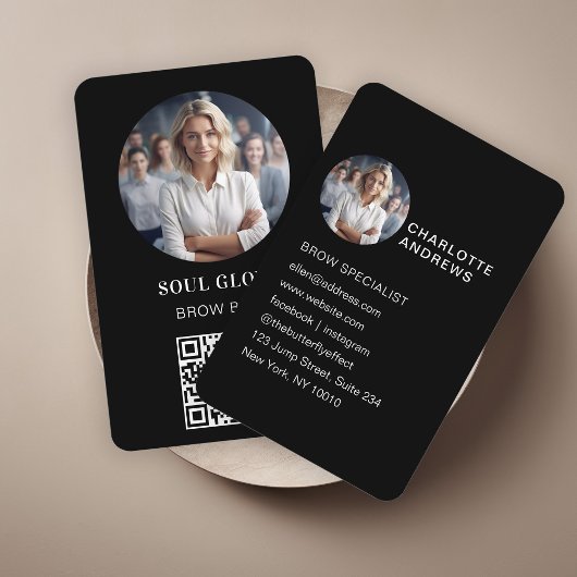 QR-Code, Foto, Salon Visitenkarte