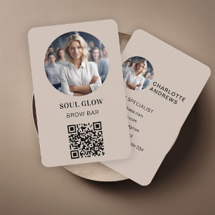 QR-Code, Foto, Salon Visitenkarte