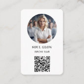 QR-Code, Foto, Salon Visitenkarte (Vorderseite)