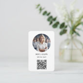 QR-Code, Foto, Salon Visitenkarte (Stehend Vorderseite)