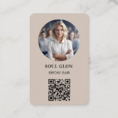 QR-Code, Foto, Salon Visitenkarte (Vorderseite)