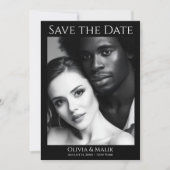 QR-Code Foto Save the Date (Vorderseite)