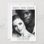 QR-Code Foto Save the Date (Vorderseite)