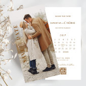 QR Code Foto Save the Date Einladung Hochzeitsfeie
