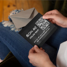 QR Code Foto Schwarz-Weiß-Einschließkarte