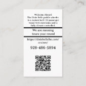 QR Code Foto Standard, 3,5" x 2,0" Visitenkarte (Rückseite)