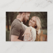 QR Code Foto Terracotta Modern Wedding RSVP Card Begleitkarte (Rückseite)