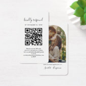 QR Code Foto UAWG Wedding Website Enclosure Card (Schreibtisch)