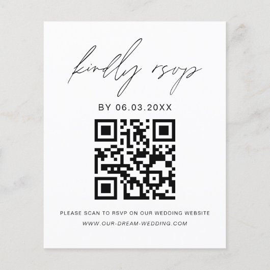 QR Code Foto UAWG Wedding Website Flyer (Vorne)