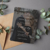 QR CODE Foto überlagern Moderne Hochzeit Einladung