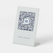 QR-Code-Foto-Upload-Hochzeit & Veranstaltung Sockelschild (Vorderseite)