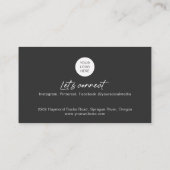 QR Code Foto Visitenkarten für Makeup-Künstler Visitenkarte (Rückseite)