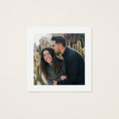 QR Code Foto Wedding RSVP Card (Rückseite)