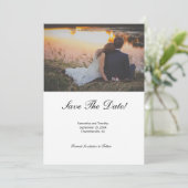 QR-Code-Foto zum Hochfahren der Datumskarte speich Einladung (Stehend Vorderseite)