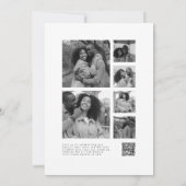 QR-Code-Fotocollage Christlich in einer Hochzeit Einladung (Rückseite)
