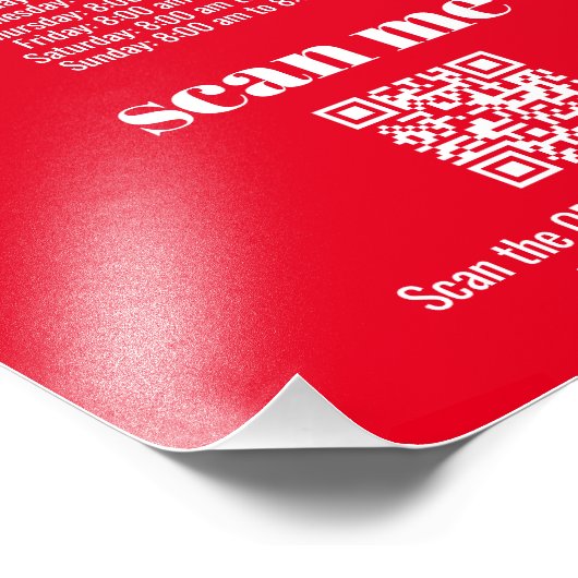 QR-Code Fotodruck (Ecke)