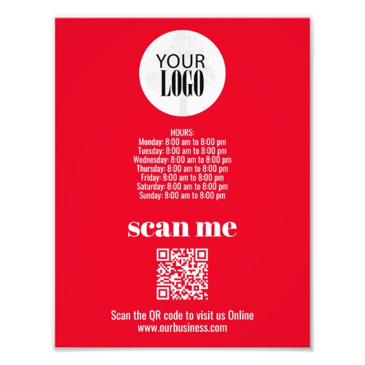 QR-Code Fotodruck (Vorne)