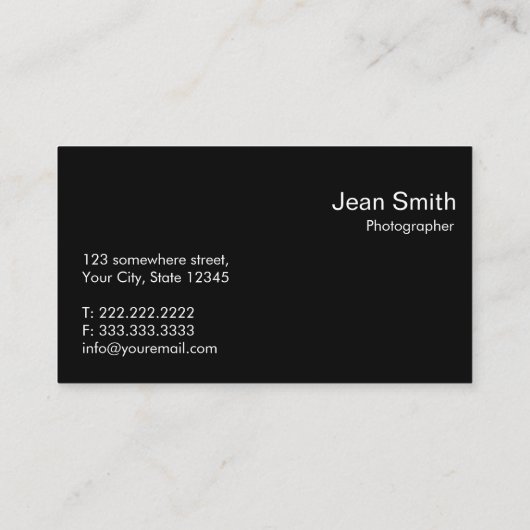 QR Code-Fotograf-modernes Linse-Aufflackern Visitenkarte (Rückseite)