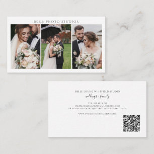 QR-Code-Fotograf und Studiomanager Visitenkarte